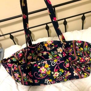 Vera Bradley Duffel/Weekender bag- Retired Pattern Ribbons